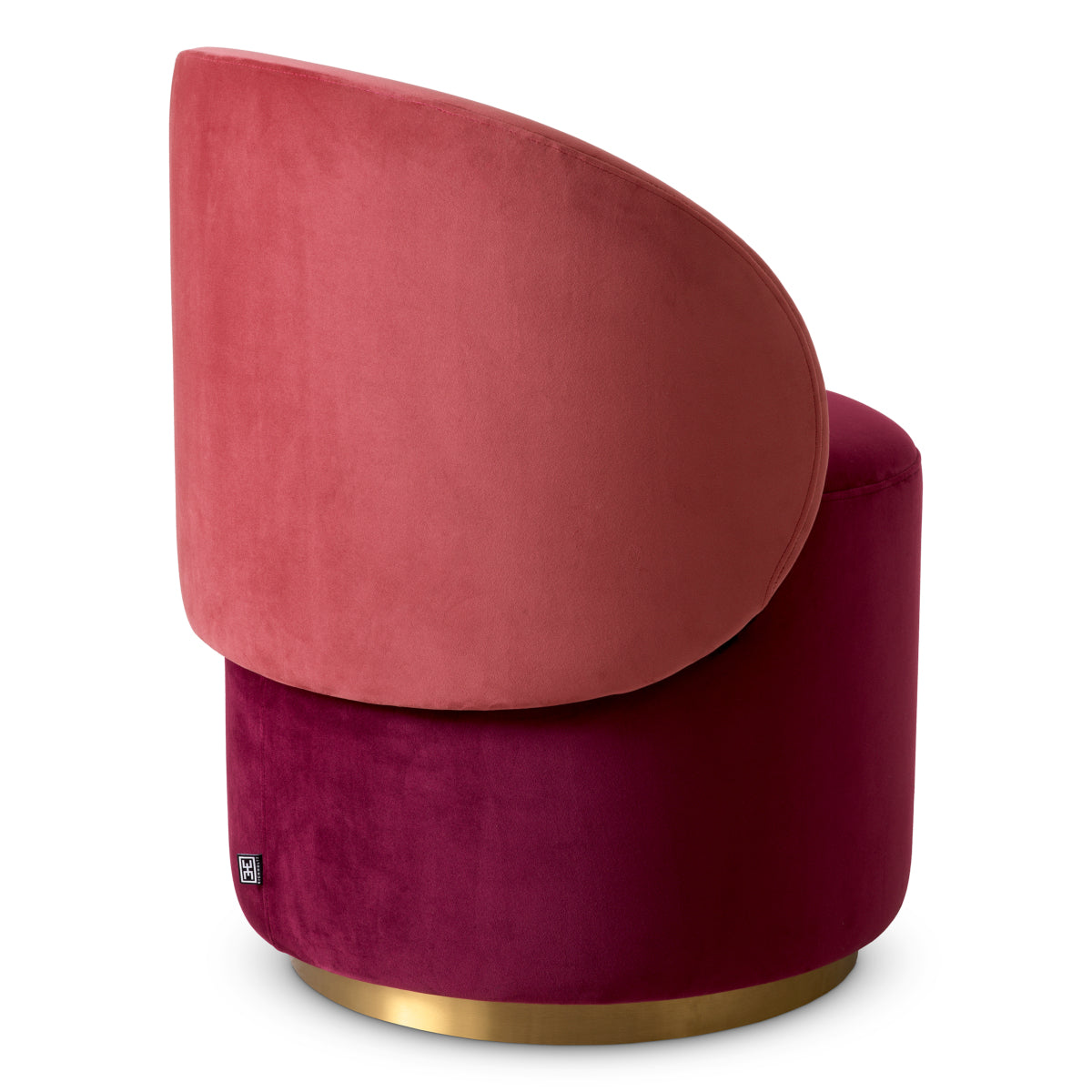 Red Velvet Low Dining Chair Greer