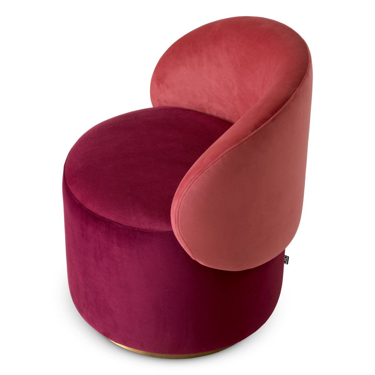 Red Velvet Low Dining Chair Greer
