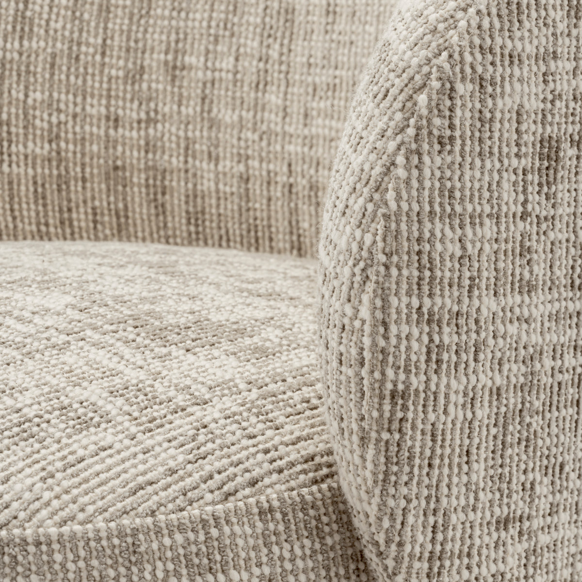 Beige Swivel Dining Chair Greer