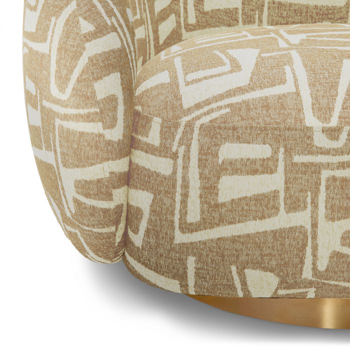 Swivel Chair Brice davenport light brown