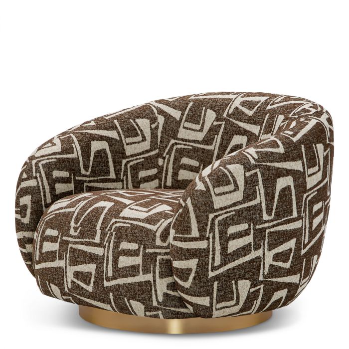 Swivel Chair Brice davenport dark brown