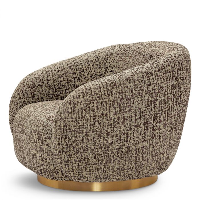 Swivel Chair Brice montclair dark brown