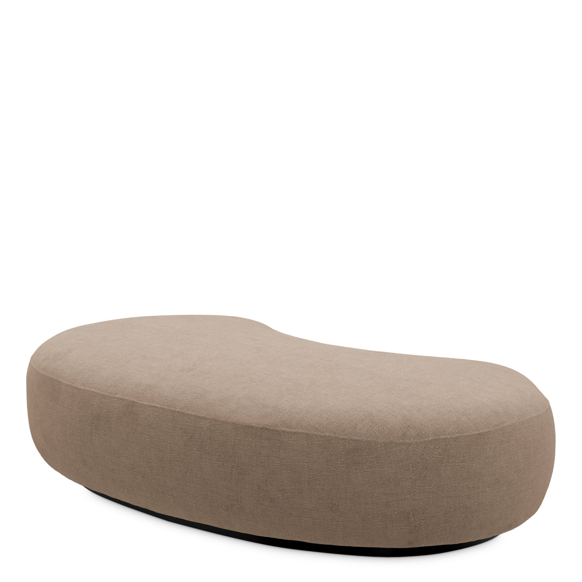 Stratfort Warm Gray Soft Curved Bench Björn