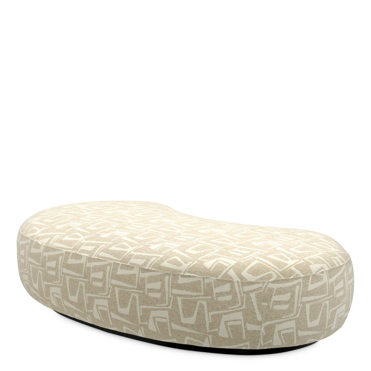 Davenport Light Gray Soft Curved Bench Björn