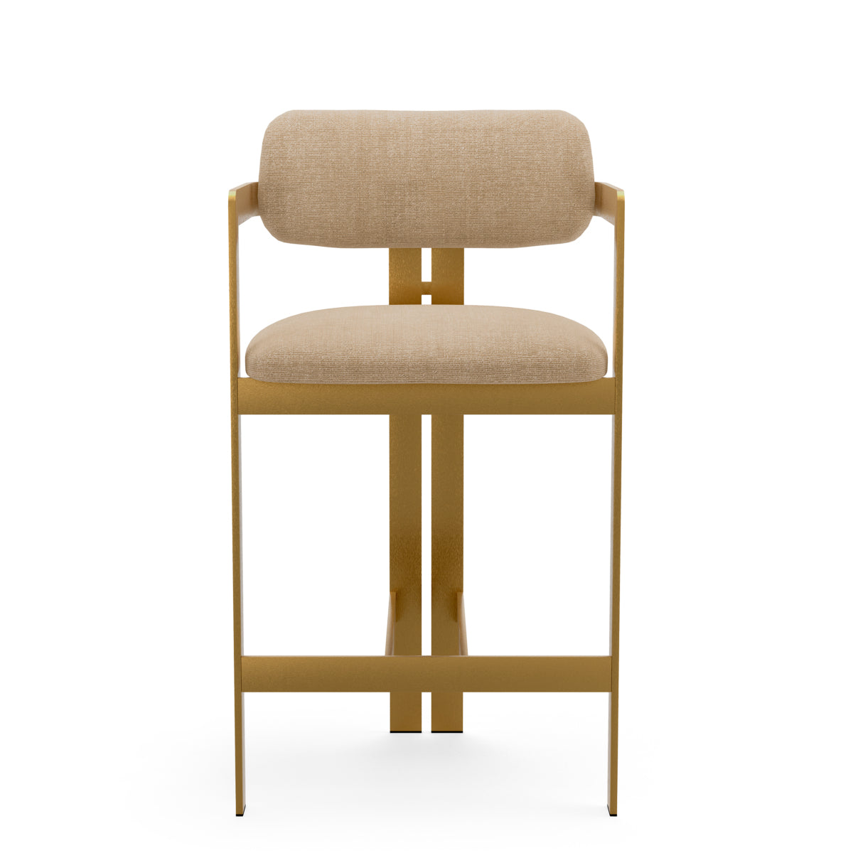 Sand Rounded Back Counter Stool Donato | C
