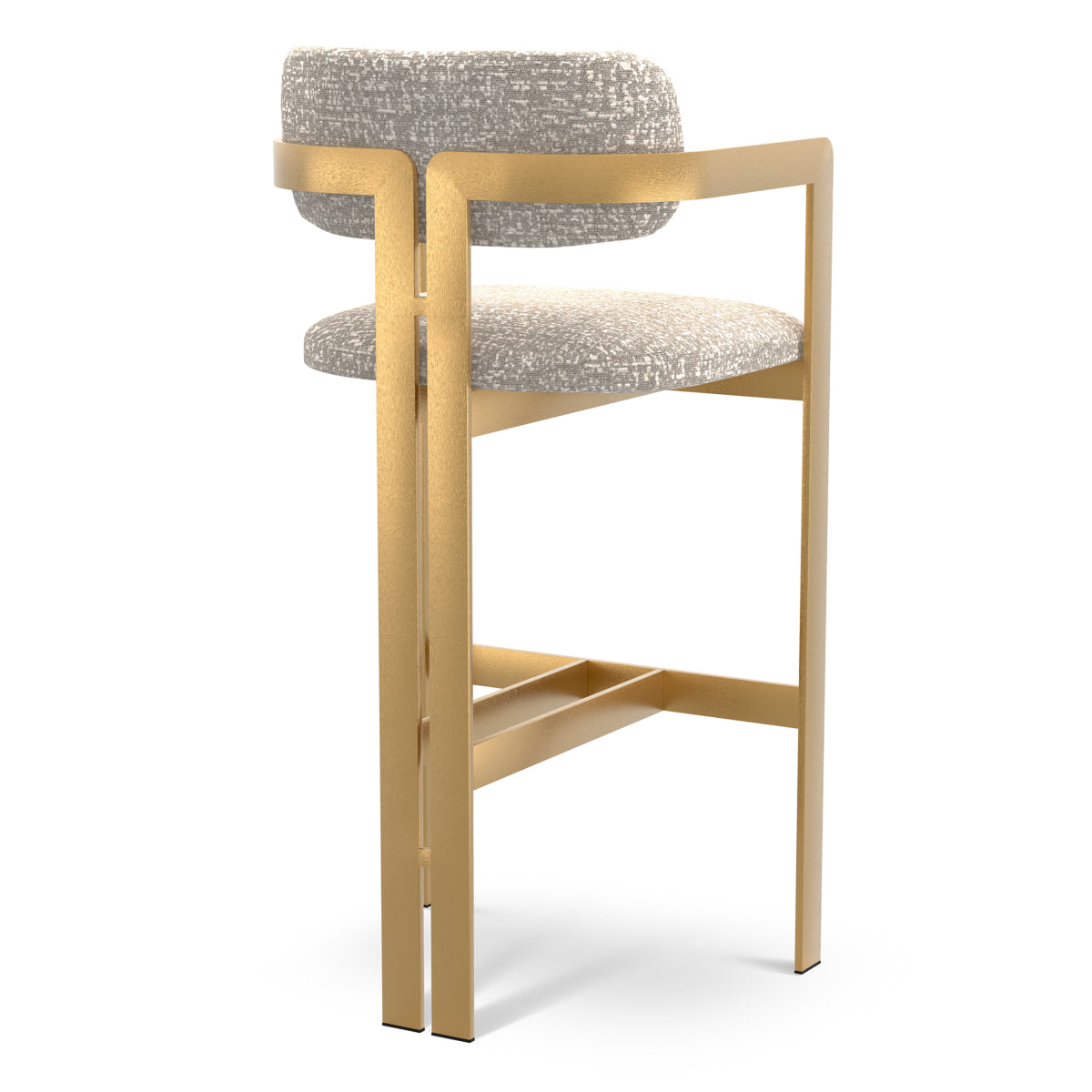 Montclair Silver Gold Frame Bar Stool Donato | D