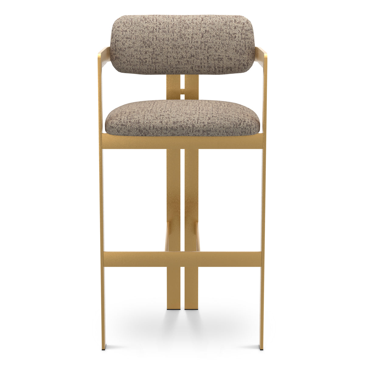 Warm Gray Gold Frame Bar Stool Donato | D