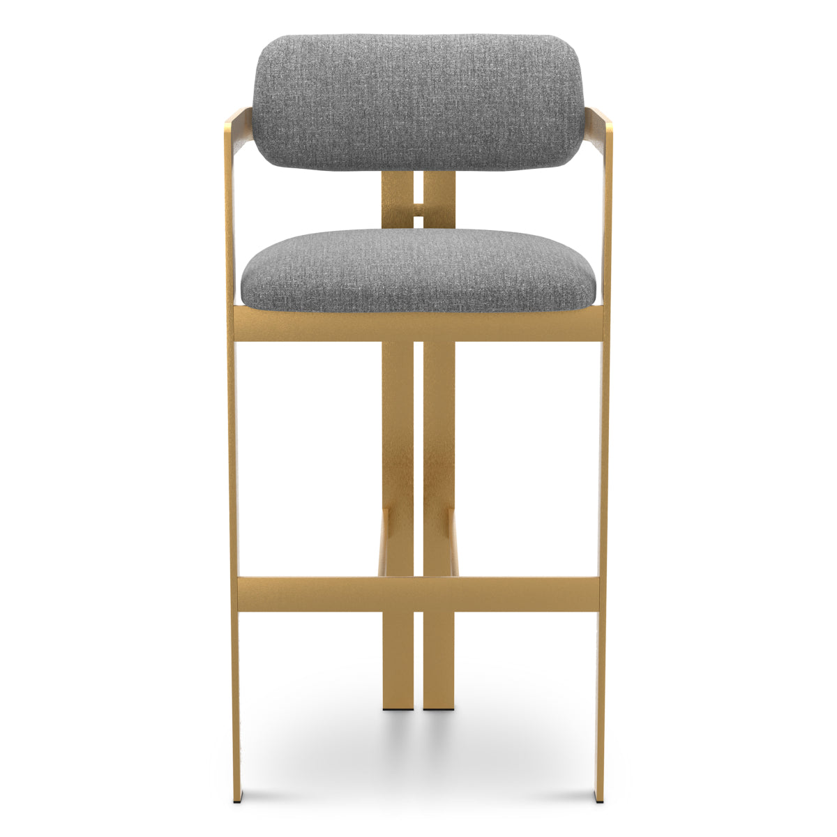 Light Blue Gold Frame Bar Stool Donato | A