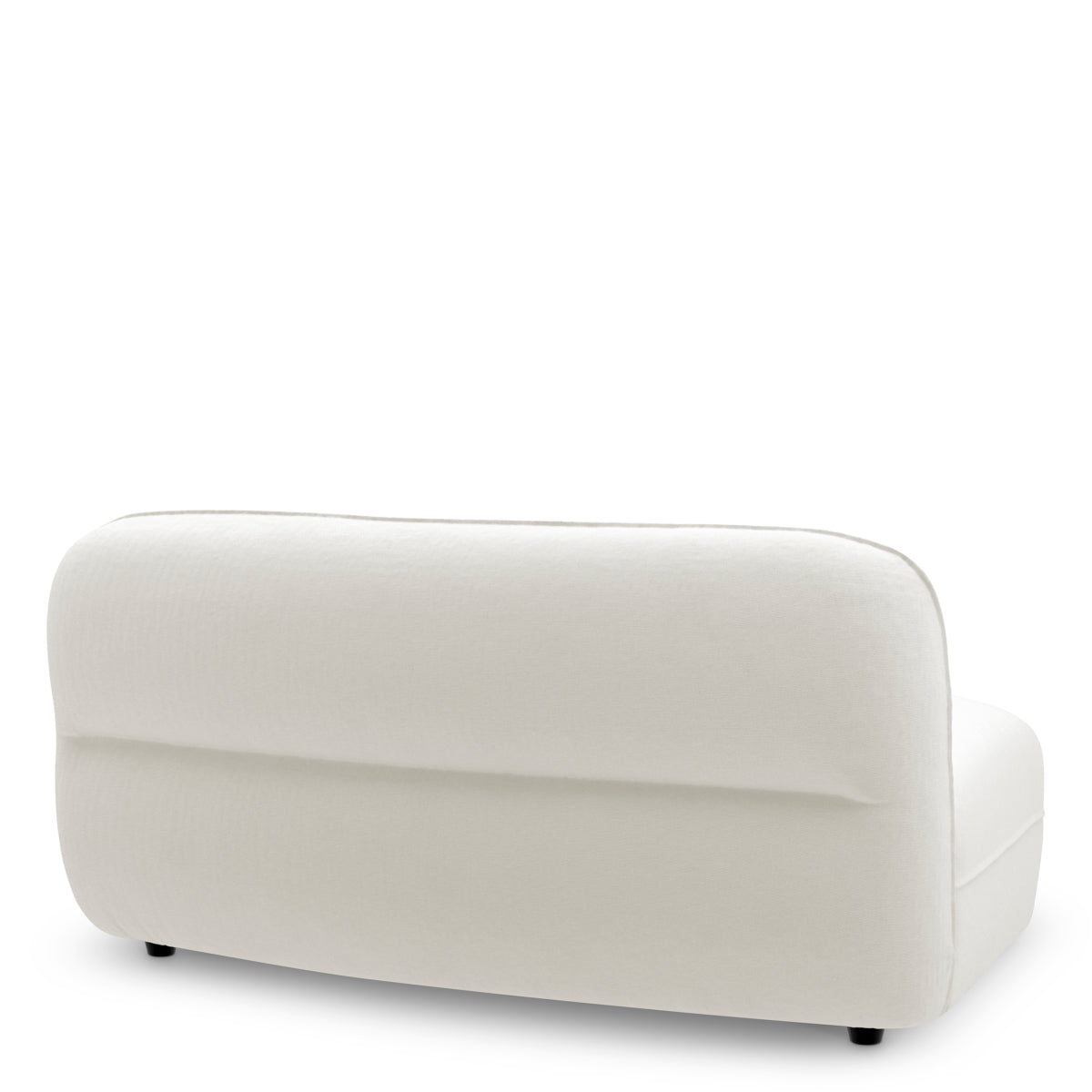 Muslin White Low Back Middle Sofa Grand Avenue