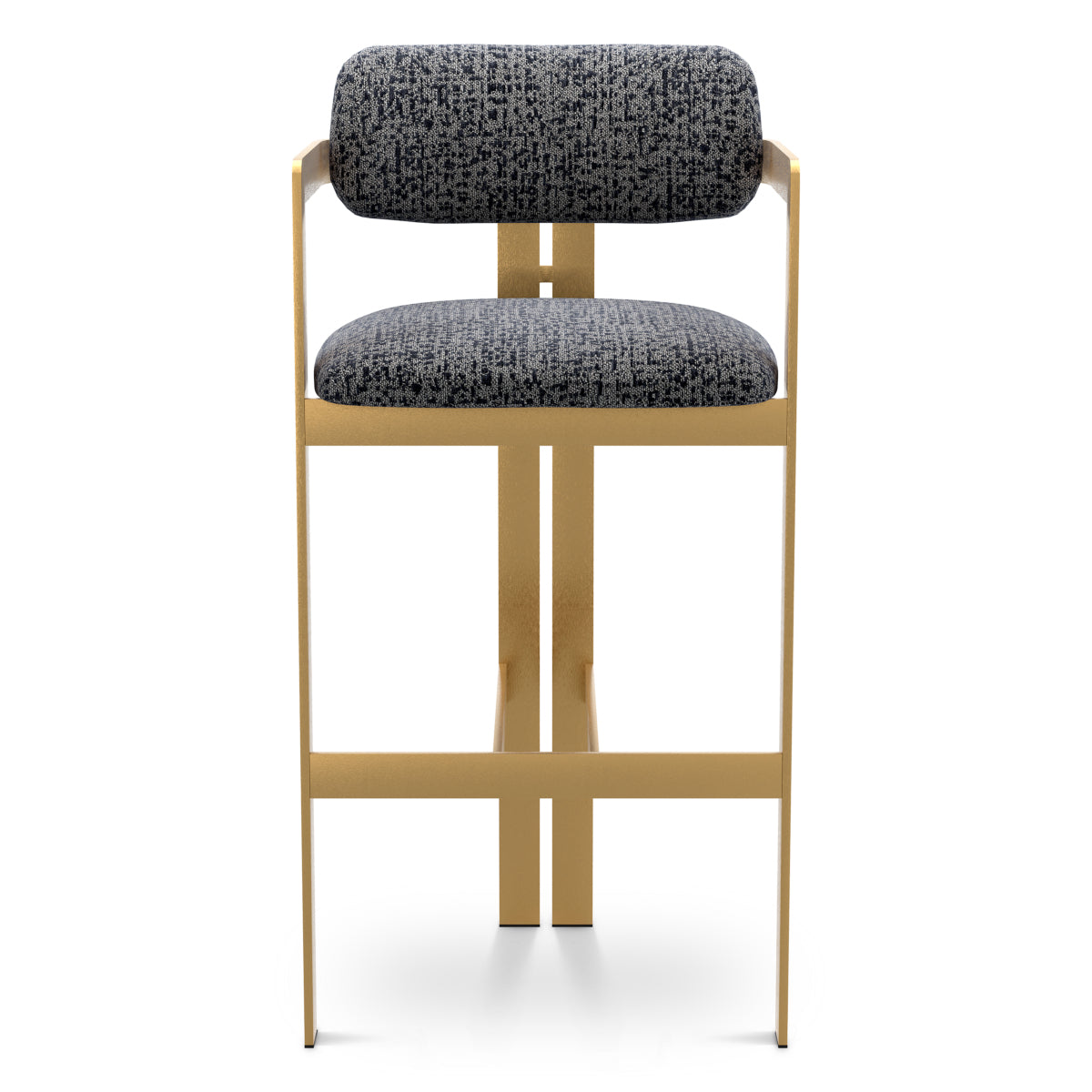 Montclair Blue Gold Frame Bar Stool Donato | D