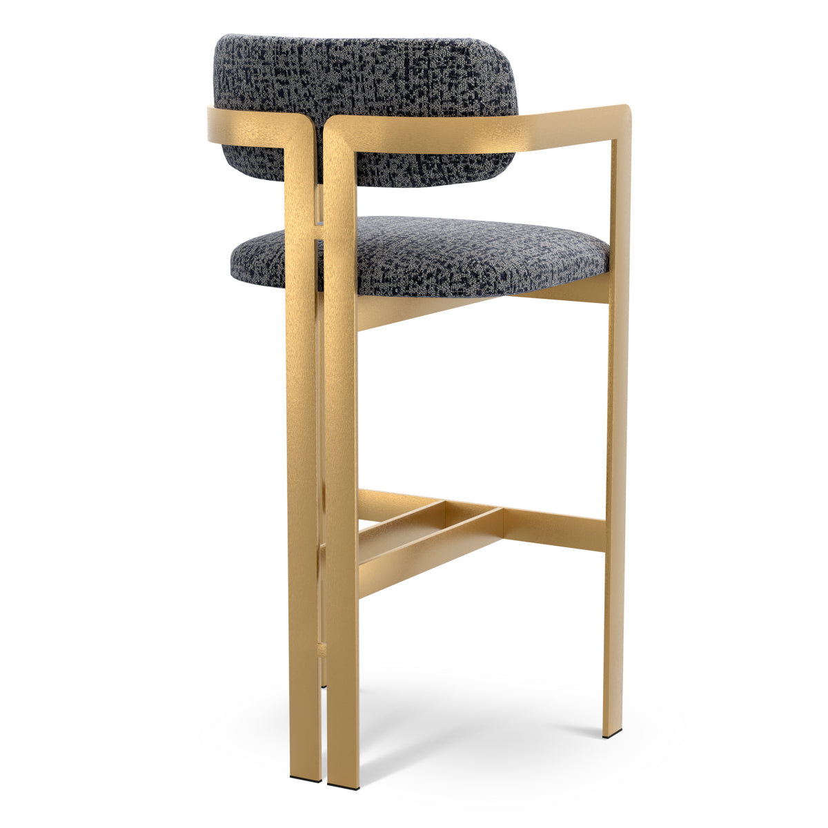 Montclair Blue Gold Frame Bar Stool Donato | D