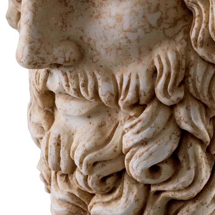 Statue Zeus marble antique look
