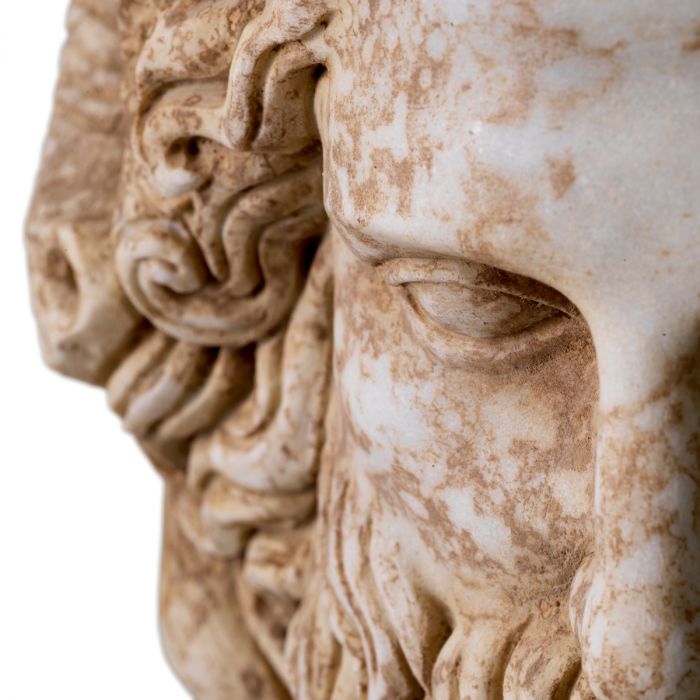 Statue Zeus marble antique look