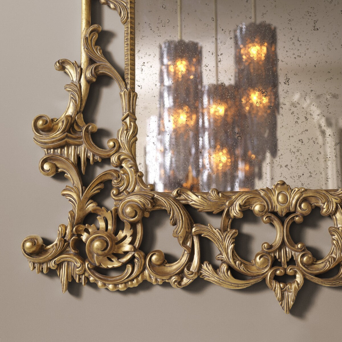 Hand-carved Gold Mirror Rococo | Eichholtzmh.com