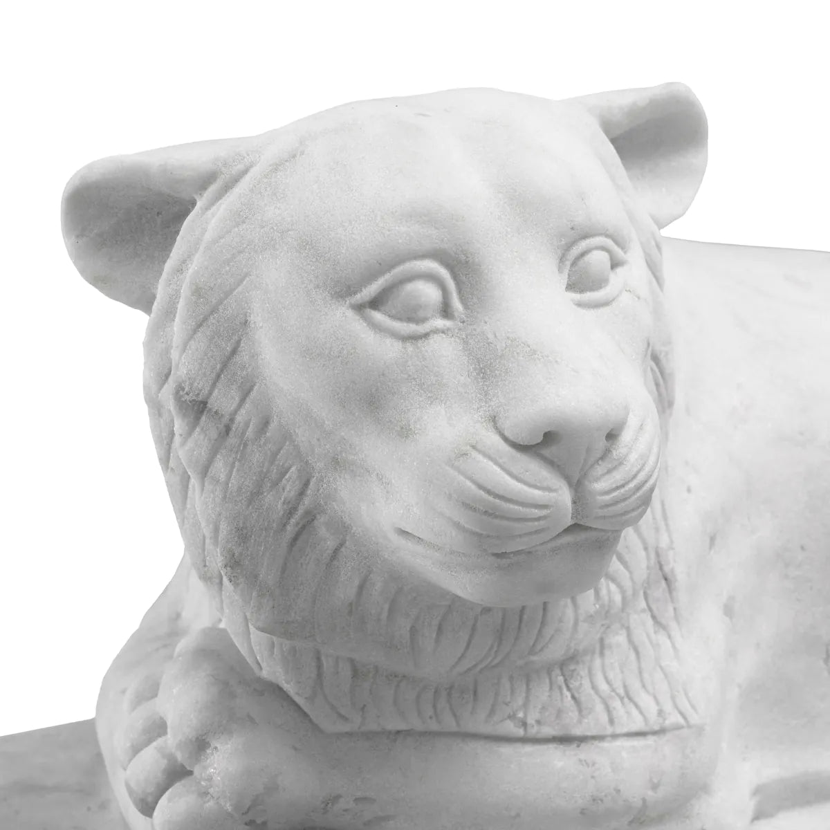 White Marble Sculpture Reclining Lion | Eichholtzmh.com