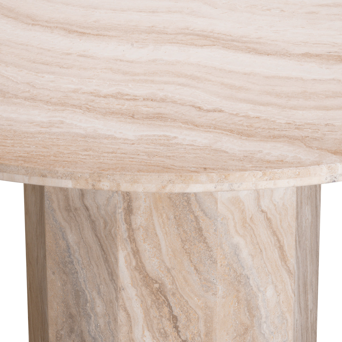 Round Travertine Dining Table Florence | Eichholtzmh.com