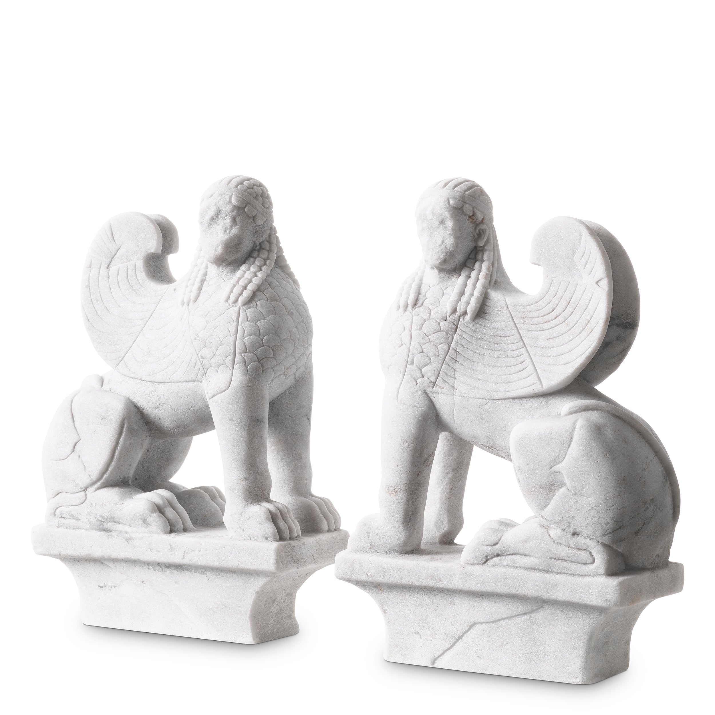 Marble Greek Sculptures (2) Sphinx | Eichholtzmh.com