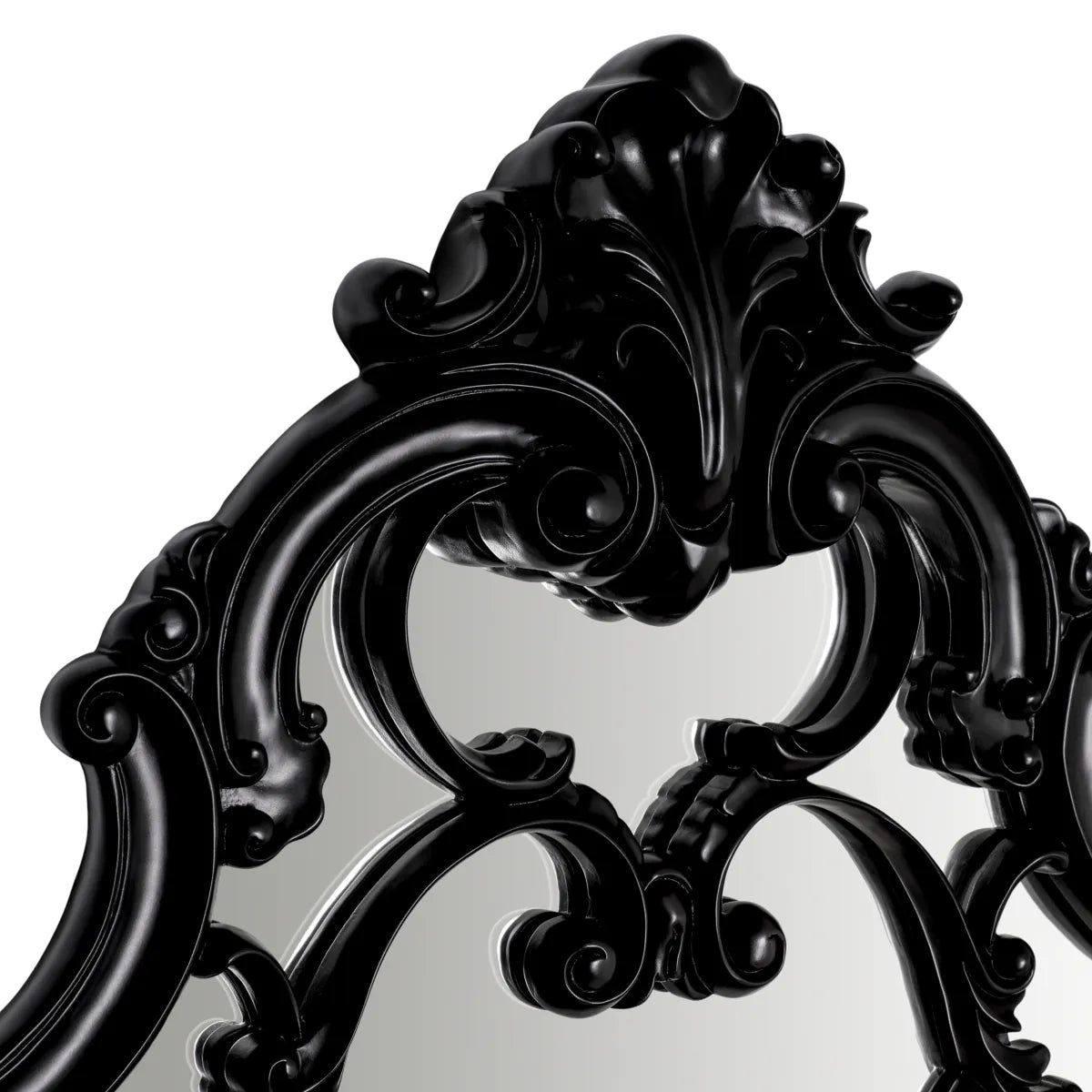 Black Hand-carved Mirror Chippendale | Eichholtzmh.com