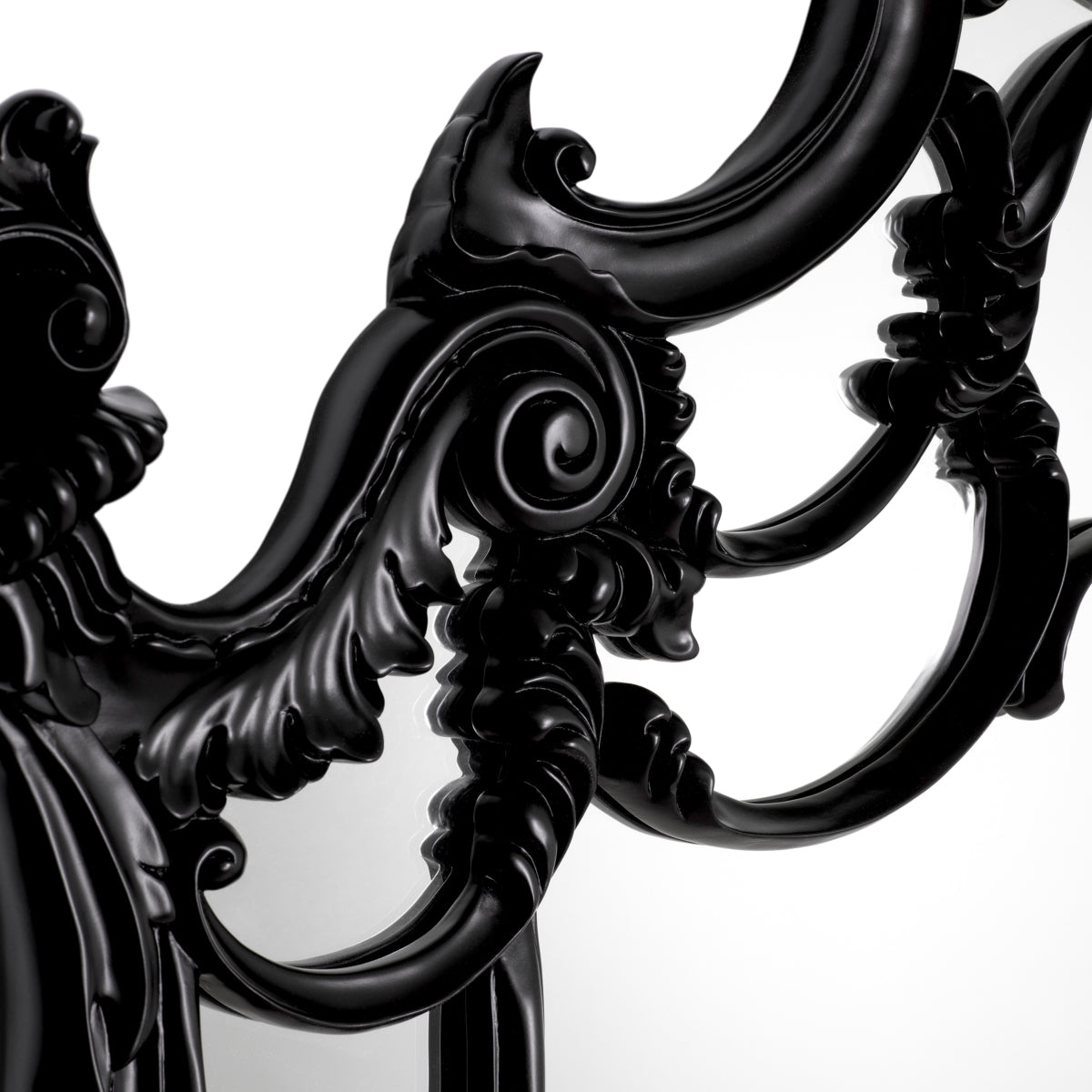 Black Hand-carved Mirror Chippendale | Eichholtzmh.com