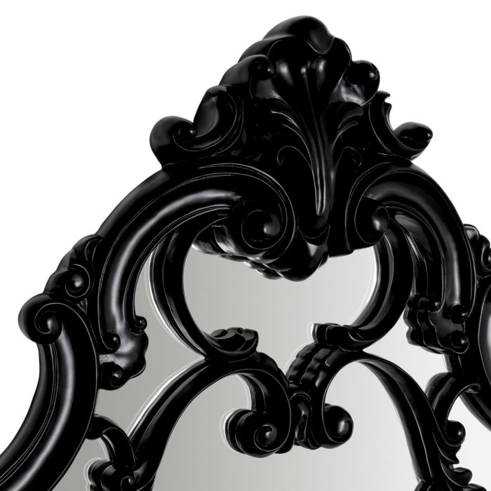 Mirror Chippendale black finish