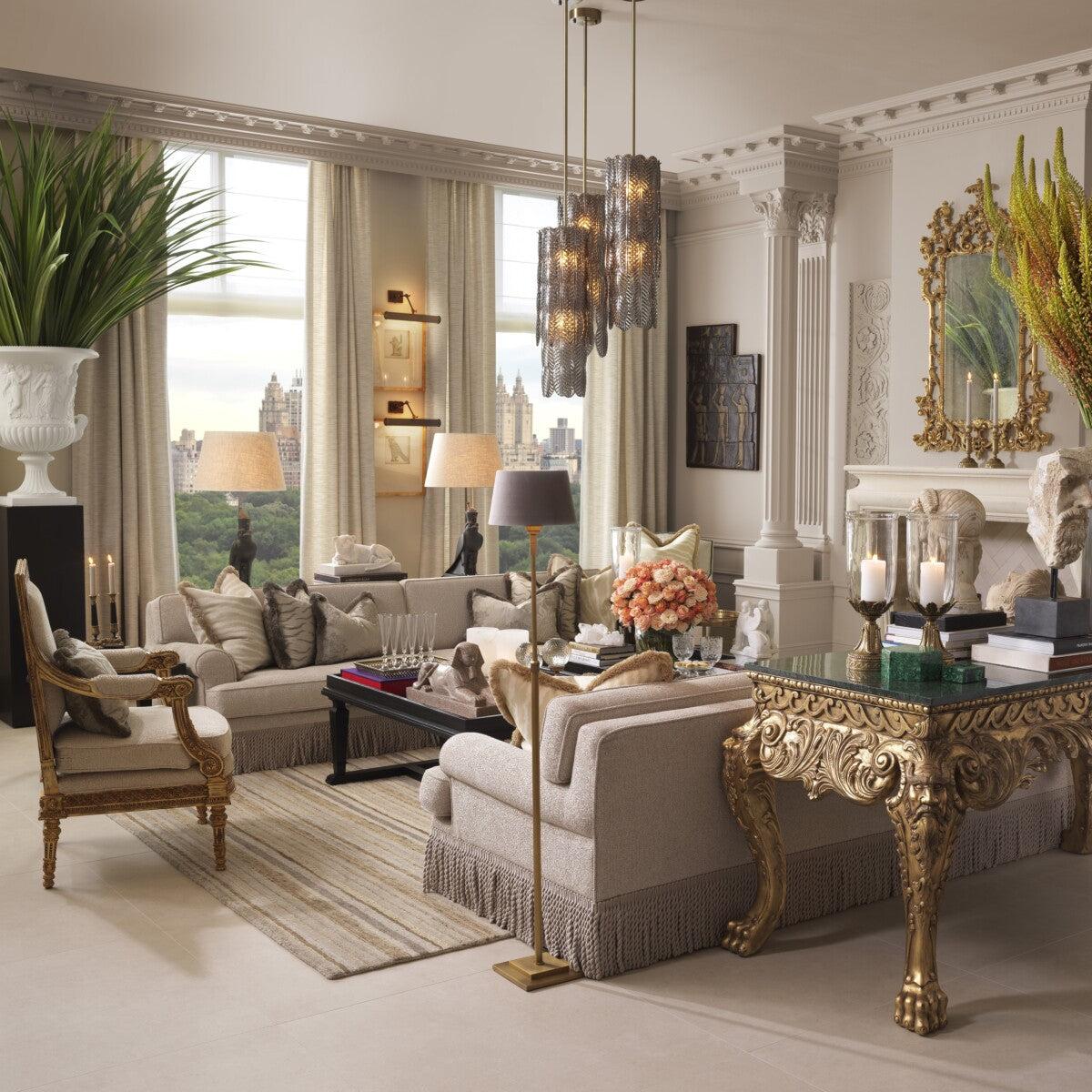 Gray Adjustable Floor Lamp Tryon