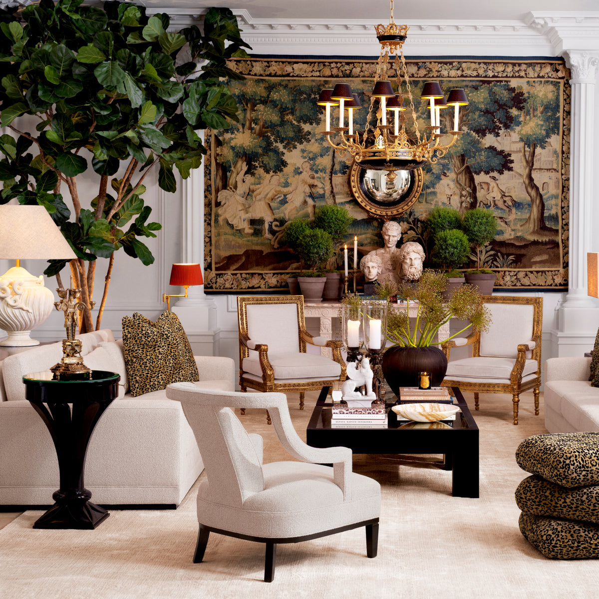 Round Glass Side Table Aswan | Eichholtzmh.com