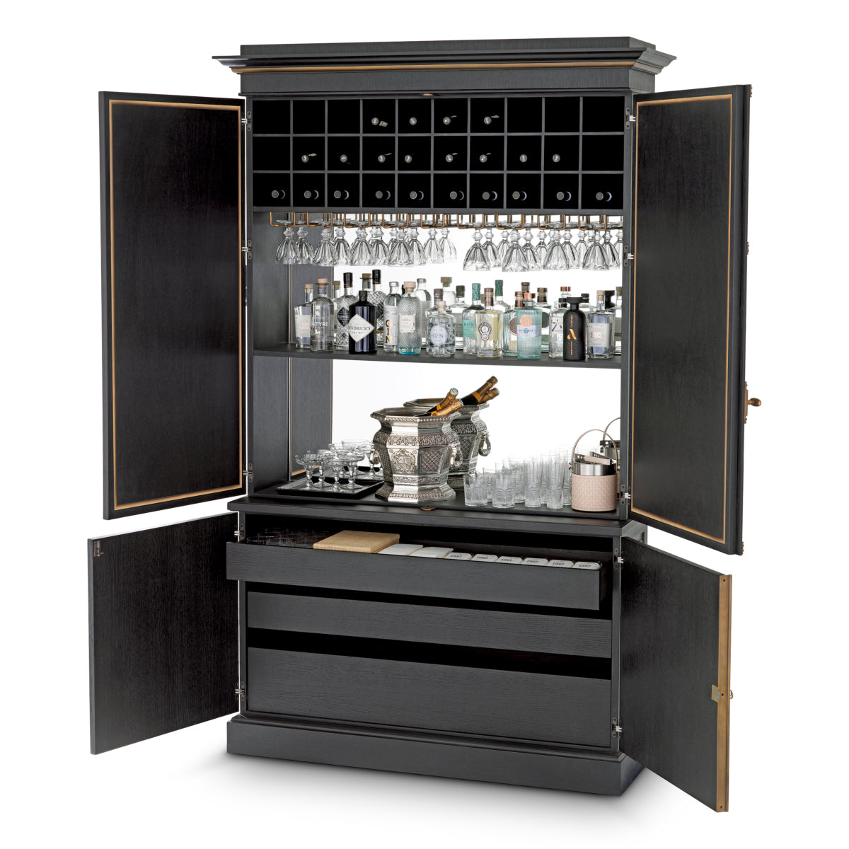 Antiqued Mirror Bar Cabinet Kellam | Eichholtzmh.com