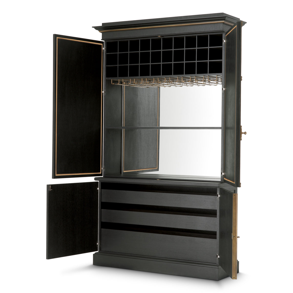 Antiqued Mirror Bar Cabinet Kellam | Eichholtzmh.com