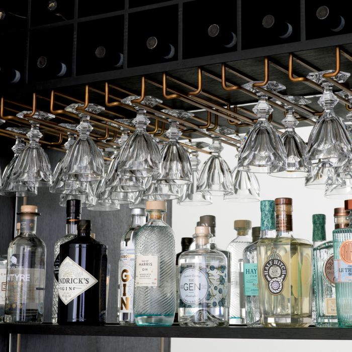 Bar Cabinet Kellam black finish