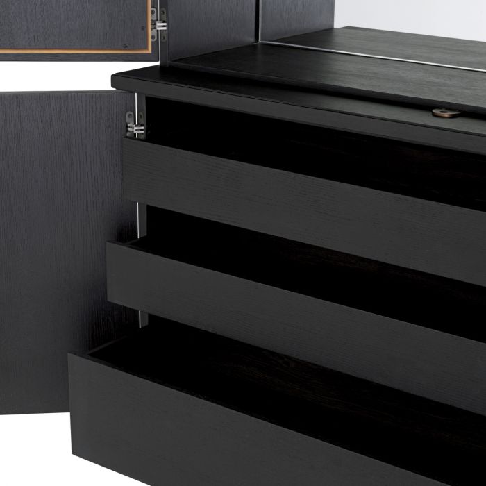 Bar Cabinet Kellam black finish