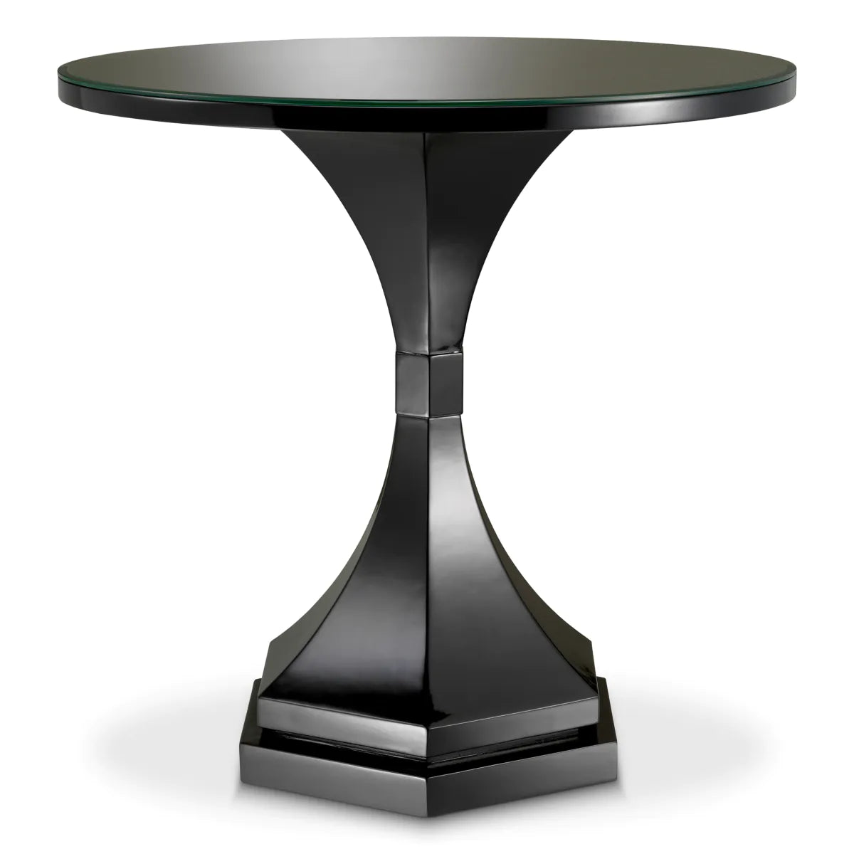 Black Glass Side Table Harlem | Eichholtzmh.com