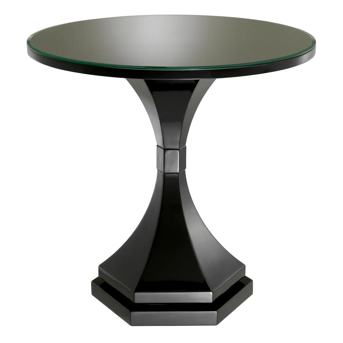 Black Glass Side Table Harlem | Eichholtzmh.com