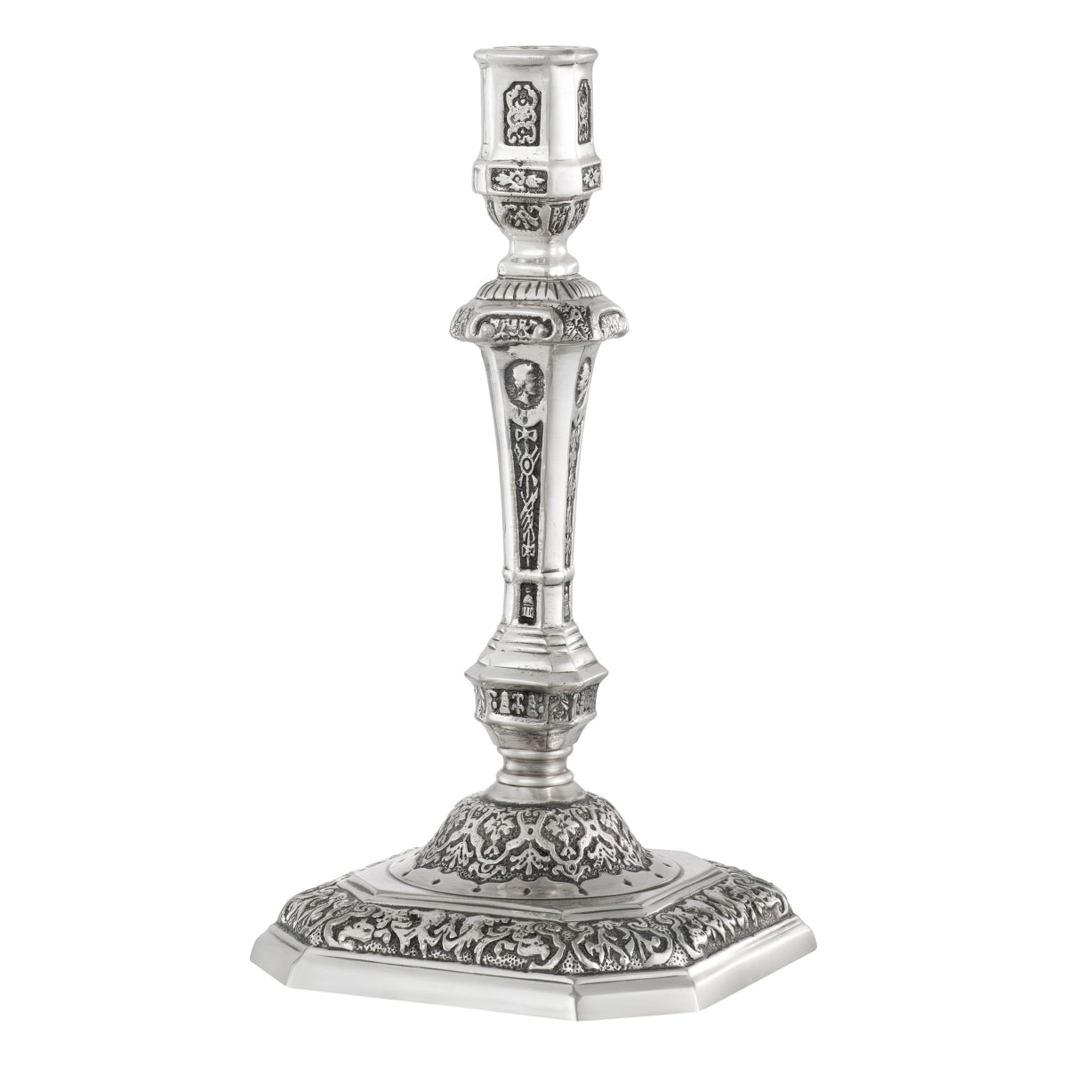 Antique Silver Candle Holder Berain | Eichholtzmh.com