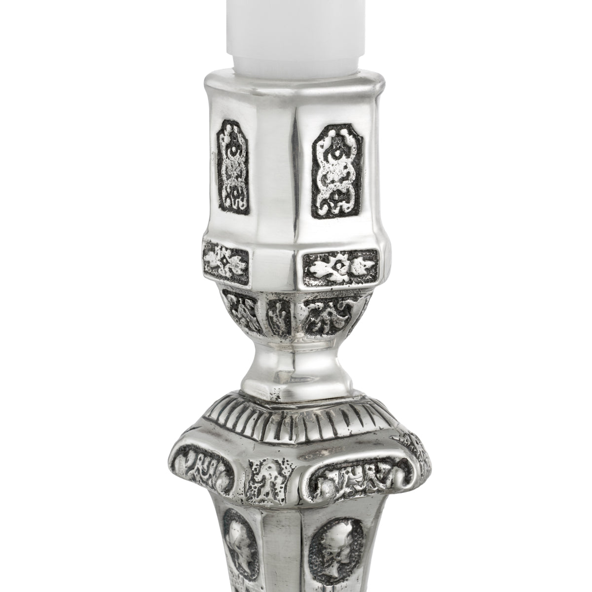 Antique Silver Candle Holder Berain | Eichholtzmh.com