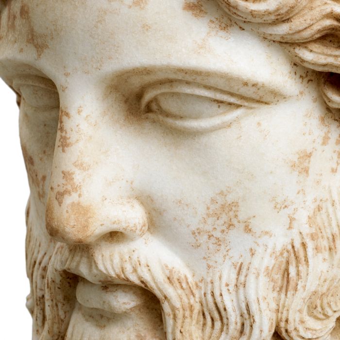 Bust Hermes marble antique look