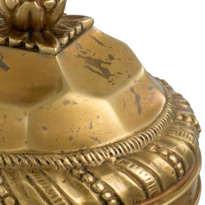 Candle Holder Carnier L vintage brass finish