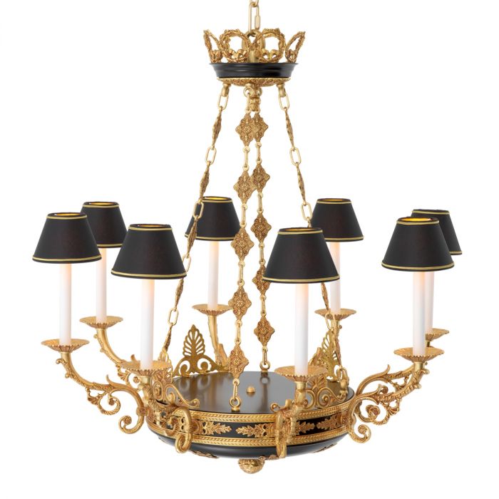 Chandelier Palais antique gold finish