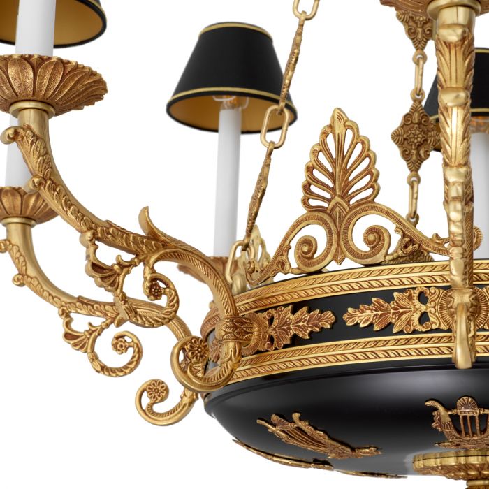 Chandelier Palais antique gold finish