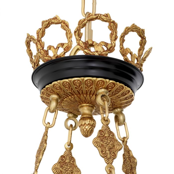 Chandelier Palais antique gold finish
