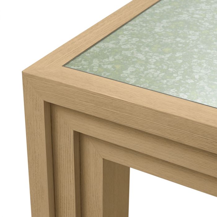 Side Table Metropolitan natural oak open grain veneer