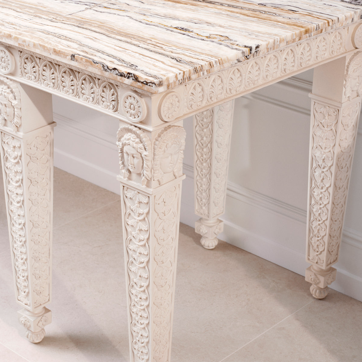 White Marble Console Table Croome Court | Eichholtzmh.com