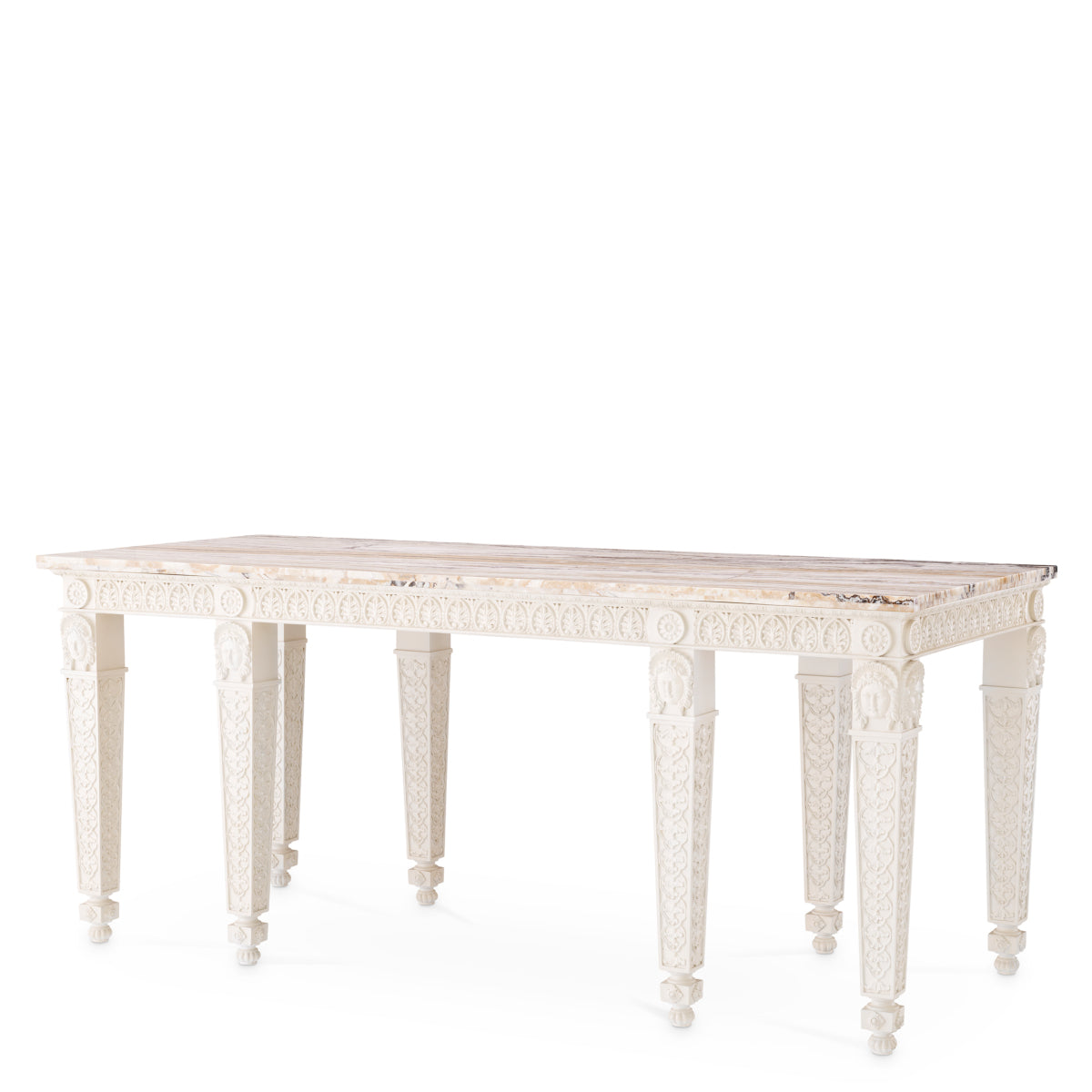 White Marble Console Table Croome Court | Eichholtzmh.com