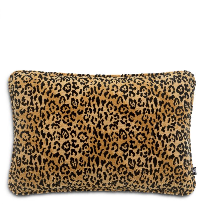 Cushion Diana rectangular bernard leopard camel