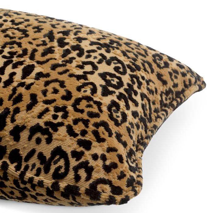 Cushion Diana rectangular bernard leopard camel