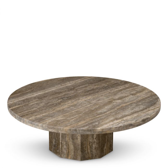 Coffee Table Florence silver travertine