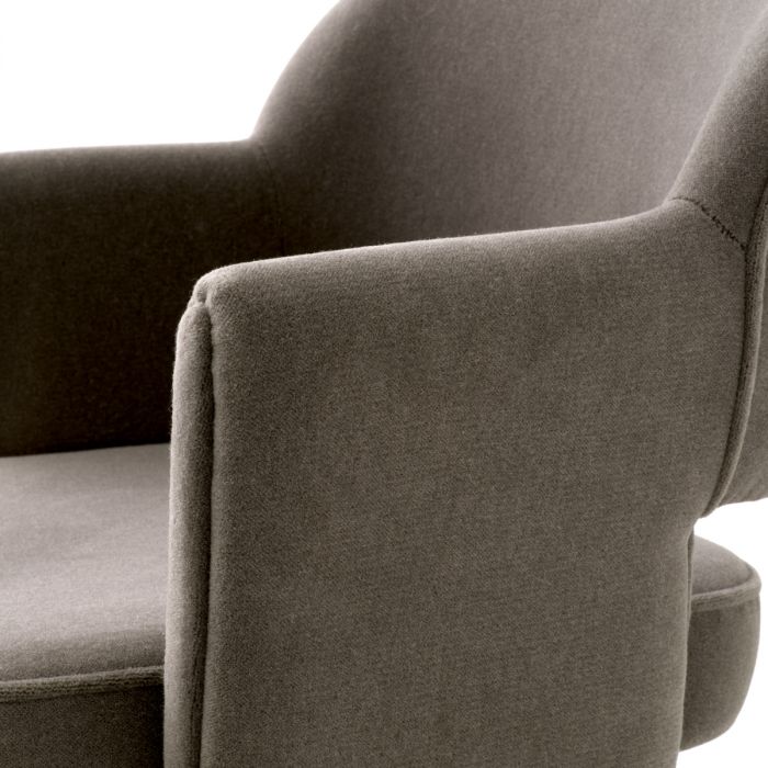 Dining chair Park Johnston Mohair brown