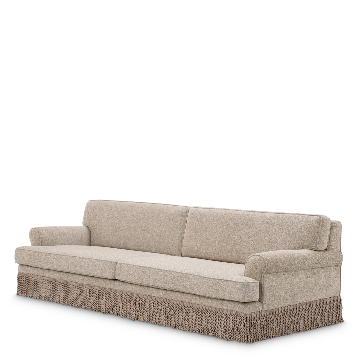 Beige Fringed Sofa Madison | Eichholtzmh.com