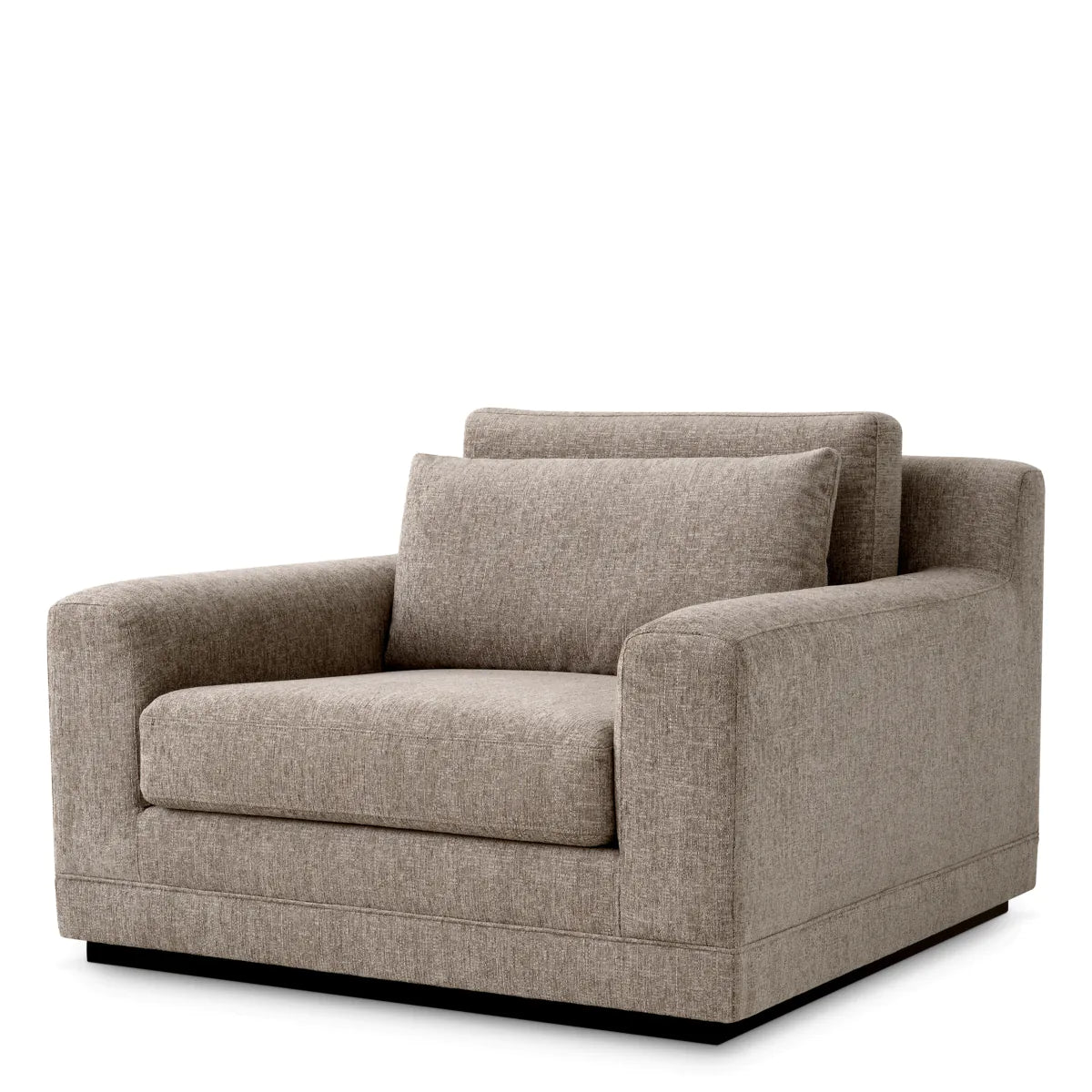Taupe Fabric Lounge Chair Manhattan