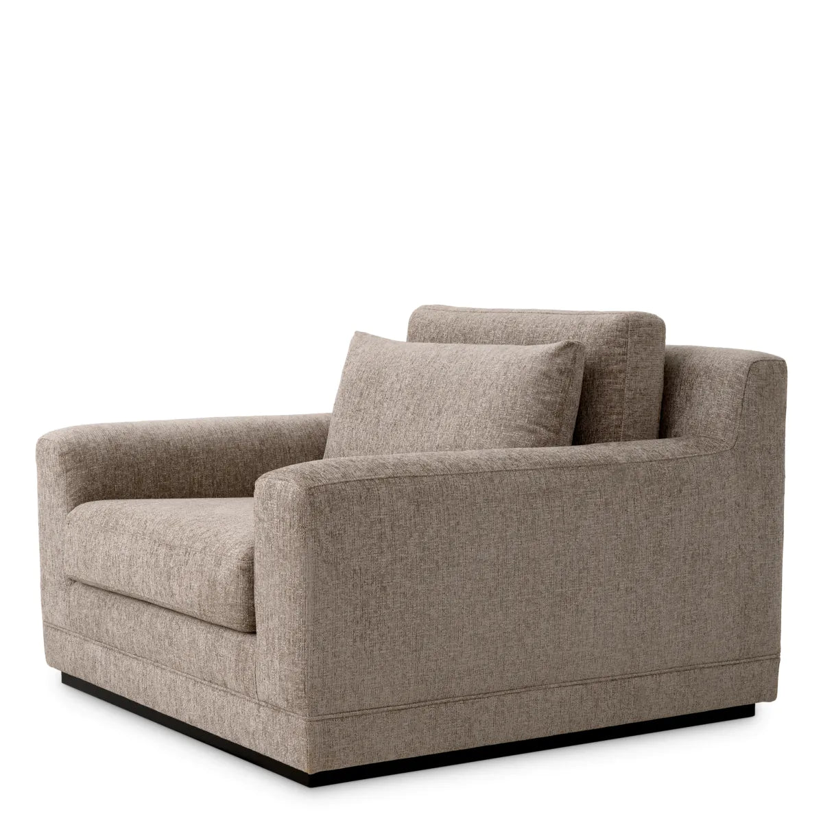 Taupe Fabric Lounge Chair Manhattan