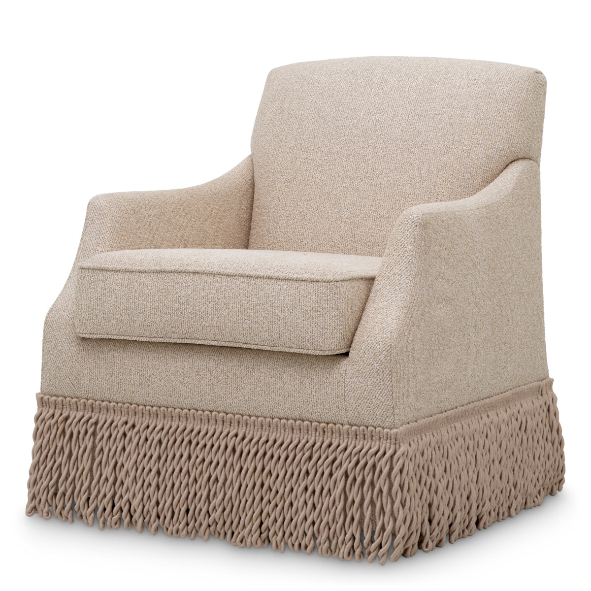 Twisted Fringe Swivel Chair Madison | Eichholtzmh.com